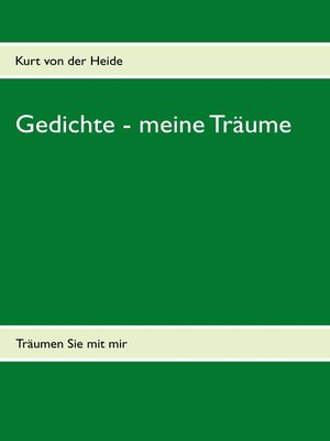 cover image of Gedichte--meine Träume